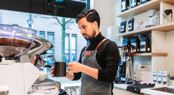 Foto van Barista op locatie Foto van Barista op locatie