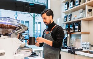 Foto van Barista op locatie Foto van Barista op locatie