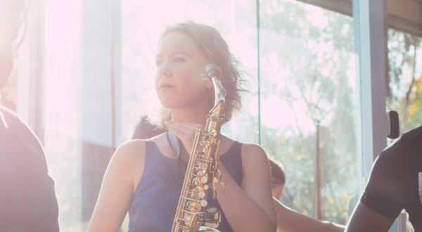 Foto van Saxofoniste Eva Foto van Saxofoniste Eva